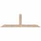 Ekena Millwork Portland Smooth Timber Gable Bracket, Douglas Fir, 84"W x 28"H x 5 1/2"D x 5 1/2"F, 8/12 Pitch GBW084X28X0606POR00SDF - alternate 1